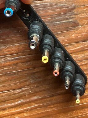 Universal 6-Piece DC Power Adapter Tip Set (5.5mm Base)